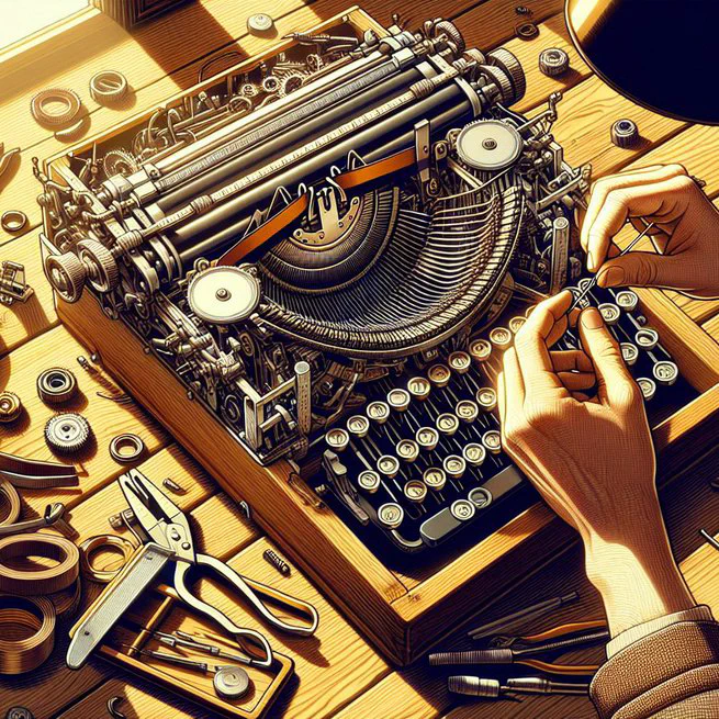 How to Replace a Standard Typewriter Drawband